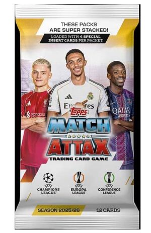 Topps UCC Match Attax 2025/2026 Edition Trading Card Booster Pack